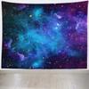 BELECO Cosmic Galaxy Tapestry Wall Dcor Blue Starry Sky Stars Tapestry Wall Hanging Universe Space Tapestry Psychedelic Galaxy Nebula Tapestry for Ceiling Bedroom Living Room Dorm Decor 106x70 Inch view 1