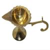 Pure Brass Kuber Diya Handcrafted Oil Lamp for Pooja Diya/Puja Diya/Home Decor/Deepawali Diya/Diwali Diya/Decoration Item/Gift Item - 2.25" view 2