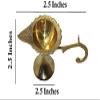 Pure Brass Kuber Diya Handcrafted Oil Lamp for Pooja Diya/Puja Diya/Home Decor/Deepawali Diya/Diwali Diya/Decoration Item/Gift Item - 2.25" view 4