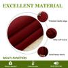 Bhoomi Collection Double Pinch Pleat Blackout Extra Long Curtains 2 Story Window Hall Curtains Hanging by Hooks (Burgundy Red, 72 Inch Wide by 72 Inch Long- 1 Panel) view 4