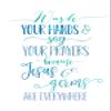 A4 Print Wall Art Posters Wash Your Hands and Say Your Prayers Because Jesus and Germs are Everywhere, Funny Bathroom Wall Decor, Girls Bathroom, Nursery Decor Girl (A4 (Print Only)) (A1 (Print Only)) view 1
