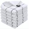HFGBLG Cotton Dish Towels, 6 Pack Dish Cloths, 13 x 13 in, Black Grid view 1
