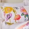 Greenland Home Watercolor Dream 100% Cotton Modern Floral Quilt Set with Decorative Pillows, 5-Piece King/Cal King, White view 2