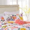 Greenland Home Watercolor Dream 100% Cotton Modern Floral Quilt Set with Decorative Pillows, 4-Piece Twin/XL, White view 4