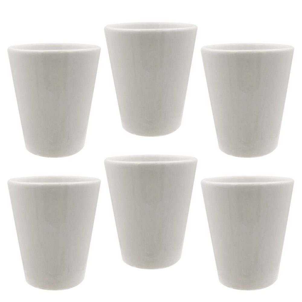 36 Bulk Sublimation Shot Glasses White 1.5 oz Deals- Pure White All-purpose Ceramic Shot Glass Set for Restaurants, Caf, Inn, Hotels, Bars Espresso Shot Glass for Sublimation Printing (Set of 36)
