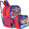 Ruz Paw Patrol Boys 16 Inch Backpack With Removable Matching Lunch Box Set (Red-Blue) view 2