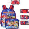Ruz Paw Patrol Boys 16 Inch Backpack With Removable Matching Lunch Box Set (Red-Blue) view 4