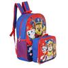 Ruz Paw Patrol Boys 16 Inch Backpack With Removable Matching Lunch Box Set (Blue-Red) view 2
