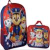 Ruz Paw Patrol Boys 16 Inch Backpack With Removable Matching Lunch Box Set (Blue-Red) view 4