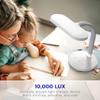Verilux HappyLight Duo - 2-in-1 Light Therapy & Task Desk Lamp - UV-Free Full Spectrum LED, 10,000 LUX, Adjustable Brightness and Color, Flexible Gooseneck, and Integrated USB Charging Port view 2