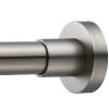 EBOATOP Shower Curtain Rod Tension- Never Rust No Drill Non-Slip Spring Tension Shower Rod, 43-73 inches 304 Stainless Steel, Brushed Nickel view 1