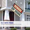 Flags For Room Guys Beware of Dogs Flag Gifts For Men Who Have Everything ( Size : 24*35IN/60*90CM ) view 3