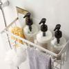 Yamazaki Industries 5542 Magnetic Bathroom Basket, White, Approx. W 12.2 x D 6.7 x H 5.9 inches (31 x 17 x 15 cm), Tower, Bathroom Storage Rack view 4