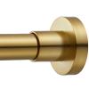 EBOATOP Shower Curtain Rod Tension- No Drill Non-Slip Spring Tension Shower Rod for Window or Bathroom, 43-73 inches Metal Steel, Gold view 1