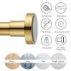 EBOATOP Shower Curtain Rod Tension- No Drill Non-Slip Spring Tension Shower Rod for Window or Bathroom, 43-73 inches Metal Steel, Gold view 3