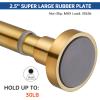 EBOATOP Shower Curtain Rod Tension- No Drill Non-Slip Spring Tension Shower Rod for Window or Bathroom, 43-73 inches Metal Steel, Gold view 4