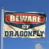 Flags For Room Guys Beware of Dragonfly Flag Gifts For Men Who Have Everything (Size : 12 * 18IN/30 * 45CM) view 2