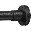 EBOATOP Shower Curtain Rod Tension - Never Rust No Drill Non-Slip Spring Tension Shower Rod, 43-73 inches Stainless Steel, Matte Black view 2
