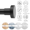 EBOATOP Shower Curtain Rod Tension - Never Rust No Drill Non-Slip Spring Tension Shower Rod, 43-73 inches Stainless Steel, Matte Black view 3
