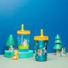 Zak Designs Bluey Kelso Tumbler Set, Leak-Proof Screw-On Lid with Straw, Bundle for Kids Includes Plastic and Stainless Steel Cups with Bonus Sipper, 3pc Set view 2