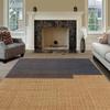 Handmade Rugs Machine Washable Brown Area Rug, Rugs for Living Room, Rugs for Bedroom, Bathroom Rug, Hand Block Printed, Home Decor Geometric Carpet 120x120 cm (4x4 Feet Square) view 2
