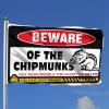 Flags For Room Guys Beware of Chipmunks Flag Gifts For Men Who Have Everything (Size : 24 * 35IN/60 * 90CM) view 2