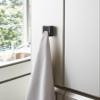 Yamazaki Home Tower Self-Adhesive Kitchen Dish Towel Or Tea Towel Holder, Wall Mounted Cloth Hanger - Abs Plastic view 2