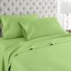 JB Linen Ultra-Soft & Breathable Luxury Bedding ! 600 Thread Count 100% Egyptian Cotton Twin XL Size 4 Piece Sheet Set Fit 15" Inch to 18" Inch Deep Pocket Sage Green Stripe. view 1