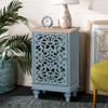PHI VILLA Small Accent Storage Cabinet with Single Door - Decorative Nightstand for Living Room Bedroom, End Side Table Cabinet Blue view 1