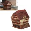 Midene Ceramic Art Tealight Candle Holder Room Decoration Handcrafted Collectible Miniature Aroma Light House Fridrich Baur House in Tubingen, Germany B267AR* view 1
