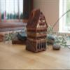 Midene Ceramic Art Tealight Candle Holder Room Decoration Handcrafted Collectible Miniature Aroma Light House Fridrich Baur House in Tubingen, Germany B267AR* view 3