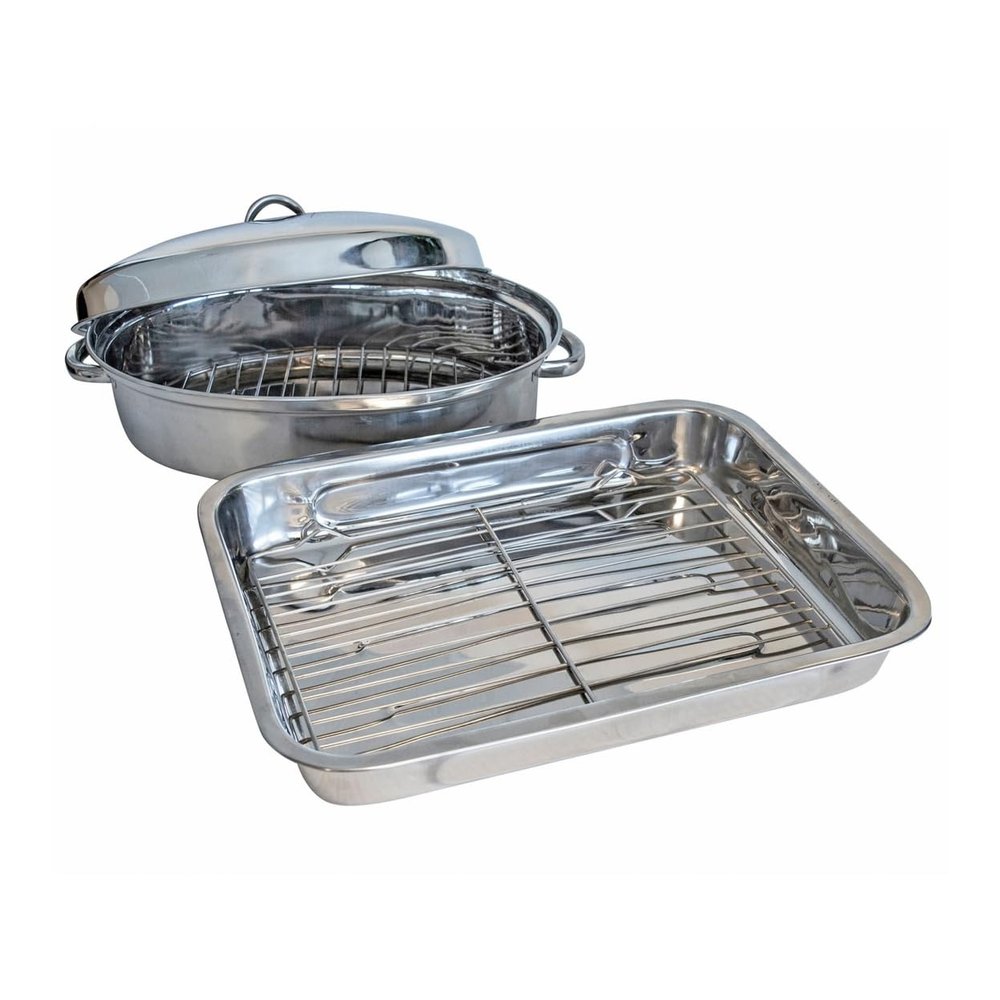 Buffalo Tools SSRSET: 2 Piece Stainless Steel Roasting Set