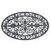 Buffalo Tools RMATOV: Decorative Scrollwork Rubber Entry Mat 18 X 30 In. - Oval Shape view 1