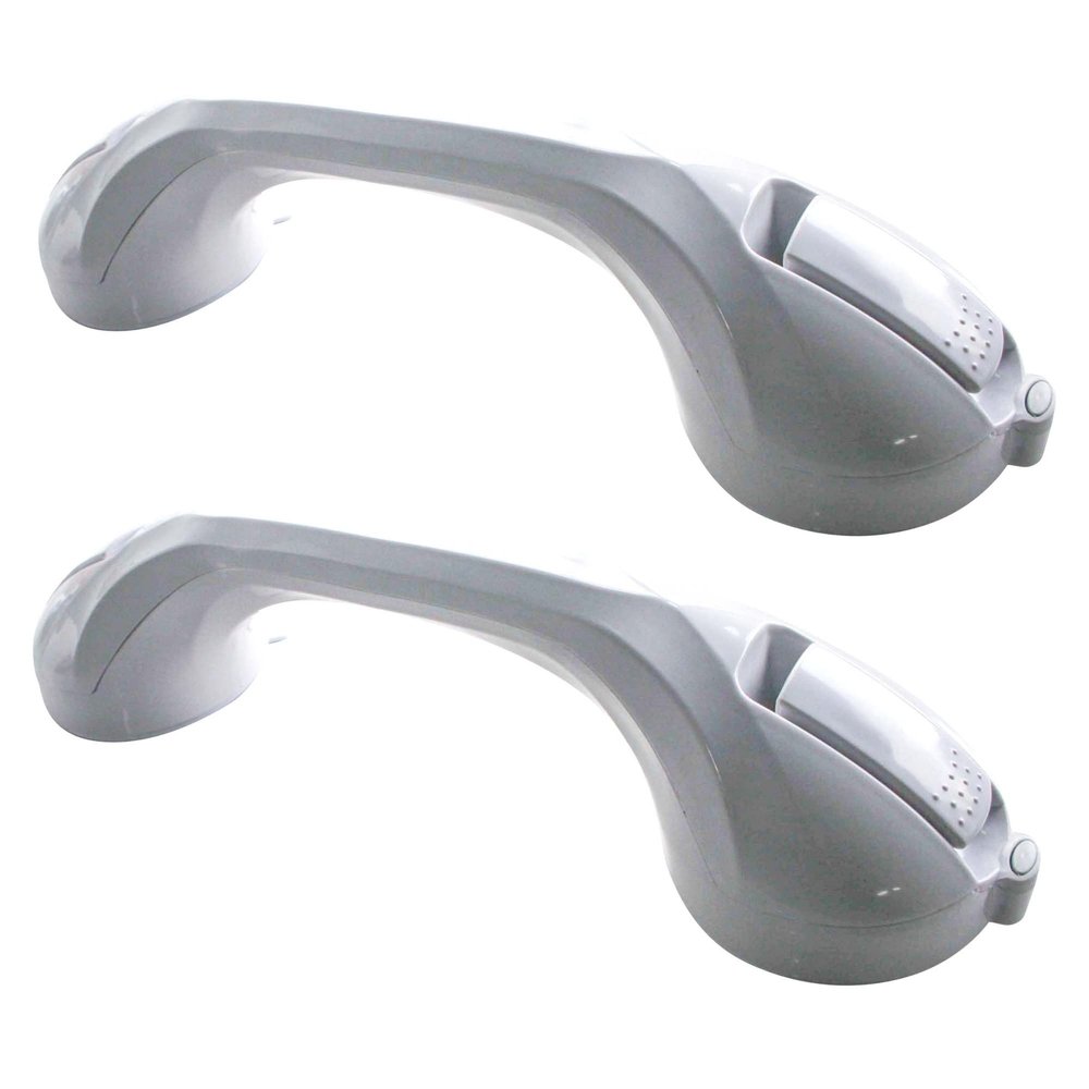 Buffalo Tools SBGSET16: 16 in. Repositionable Suction Grab Bar Set - White 2 Piece Set