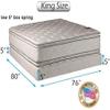 DS Solutions USA Brand 2-Sided Soft PillowTop King Size Mattress and Low 5" Height Box Spring Set with Metal Bed Frame - Sleep System with Enhanced Cushion Support, Spine Support, Longlasting Comfort view 2