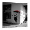 Jaxson Rea "Red Umbrella Girl Gallery Wrapped Canvas by, 24" x 32" view 1