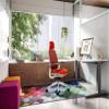 Steelcase Series 1 Office Chair with Headrest, Graphite Frame, Cogent Connect Tangerine, Hard Floor Casters view 2