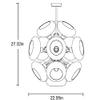 TRU De-LIGHT Glamorous Dandelion Pendant Chandelier with 14 Bulbs/Pack view 3