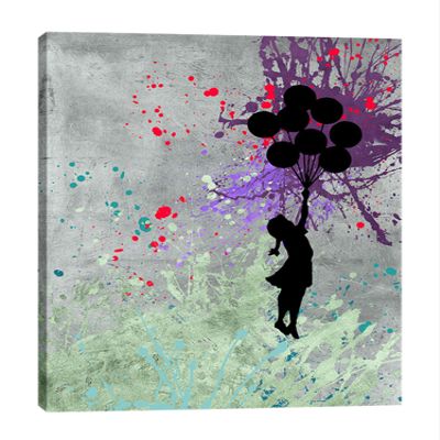 Jaxson Rea "Flying Balloon Girl Gallery Wrapped Canvas by, 24" x 30"