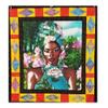 African Pincess Hanging, African Caribbean Woman Wall Art, African decor for Living Room, Measures 31 x 34 inches view 1