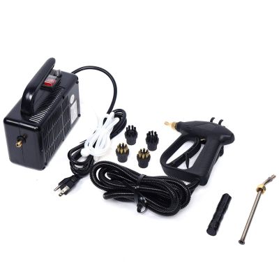 1600W Handheld Steamer High Pressure Steamer for Cleaning Car Detailing, Portable Steam Cleaner for Home Use, Portable Steamer Cleaning Machine for Kitchen Furniture Car Detailing 110V (Black)
