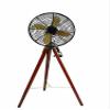B A INSTRUMENTS Nautical Floor Fan Tripod With Wooden Stand Unique Design Floor Fan Decor Item view 1