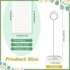 Pajean 36 Pack 8.75 Inch Tall Table Number Holders Silver Table Sign Stands Metal Place Card Holder for Photos Picture Numbers Food Signs Memo Notes for Wedding Birthday Party Restaurant view 2