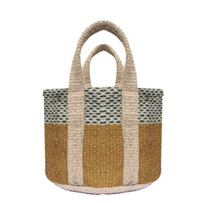 100% Handmade Jute Bag Tote Gift Bags - Beach Bags - Bridesmaid Beach Bag - Beach Tote Bag Earth-friendly Jute ECO-TWIST Bag (Art Deco)