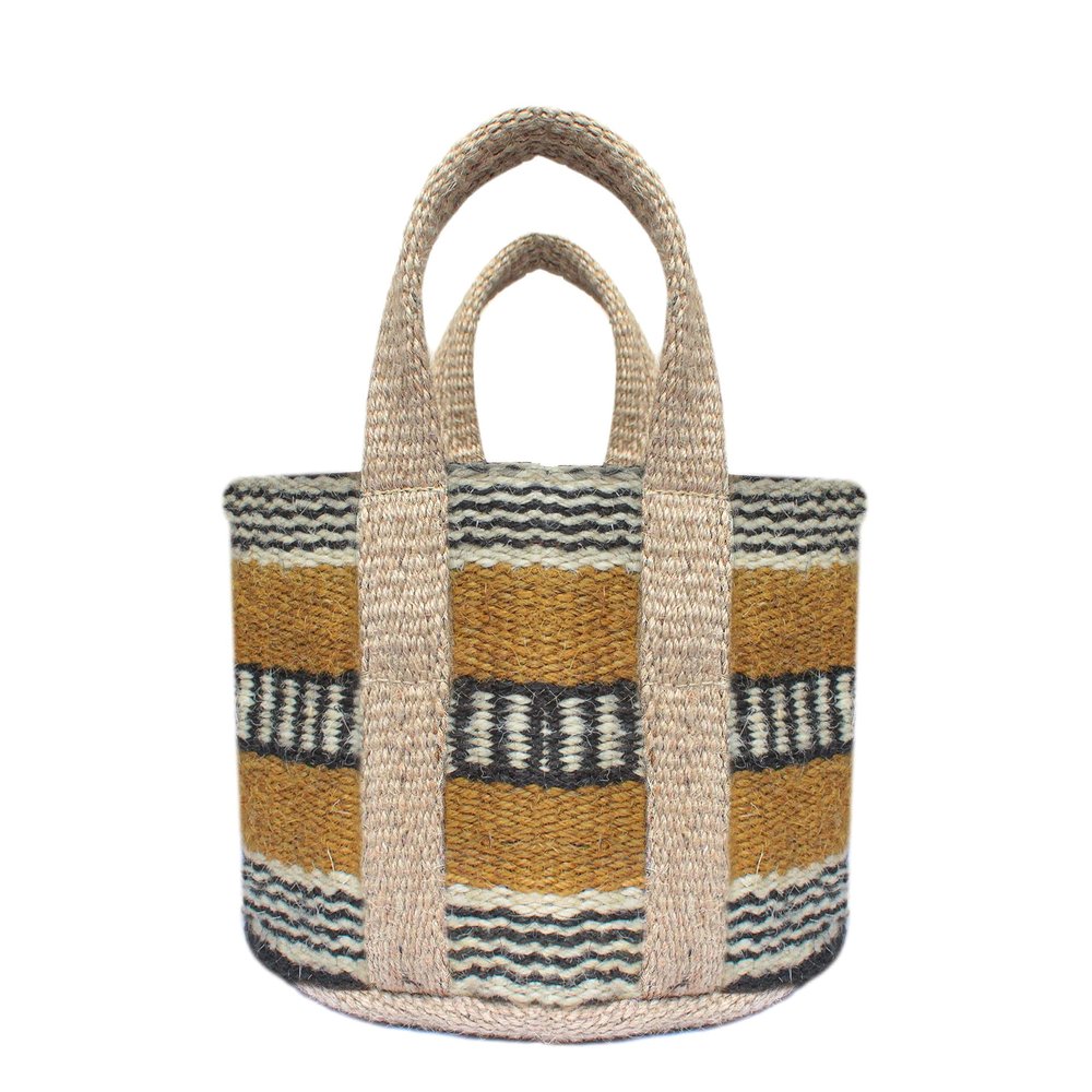 100% Handmade Jute Bag Tote Gift Bags - Beach Bags - Bridesmaid Beach Bag - Beach Tote Bag Earth-friendly Jute ECO-TWIST Bag (Thunder)