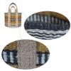 100% Handmade Jute Bag Tote Gift Bags - Beach Bags - Bridesmaid Beach Bag - Beach Tote Bag Earth-friendly Jute ECO-TWIST Bag (Thunder) view 3