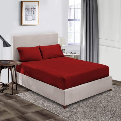 Alaskan King (108X108) Waterproof Mattress Protector Pad Cover Super Soft Terry Fabric Fits Up to 6" Inch Deep Pocket Easy Washable Vinyl-Free (Alaskan King, Burgundy)