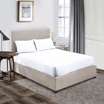 Alaskan King (108X108) Waterproof Mattress Protector Pad Cover Super Soft Terry Fabric Fits Up to 6" Inch Deep Pocket Easy Washable Vinyl-Free (Alaskan King, White)