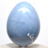 72mm Blue Angelite Egg Natural Crystal Polished Sparkling Angelic Mineral Angel Stone - Peru + Stand view 3