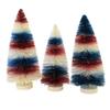 Bethany Lowe Designs LC1537 Americana Striped Bottle Brush Trees (Set of 3) view 2